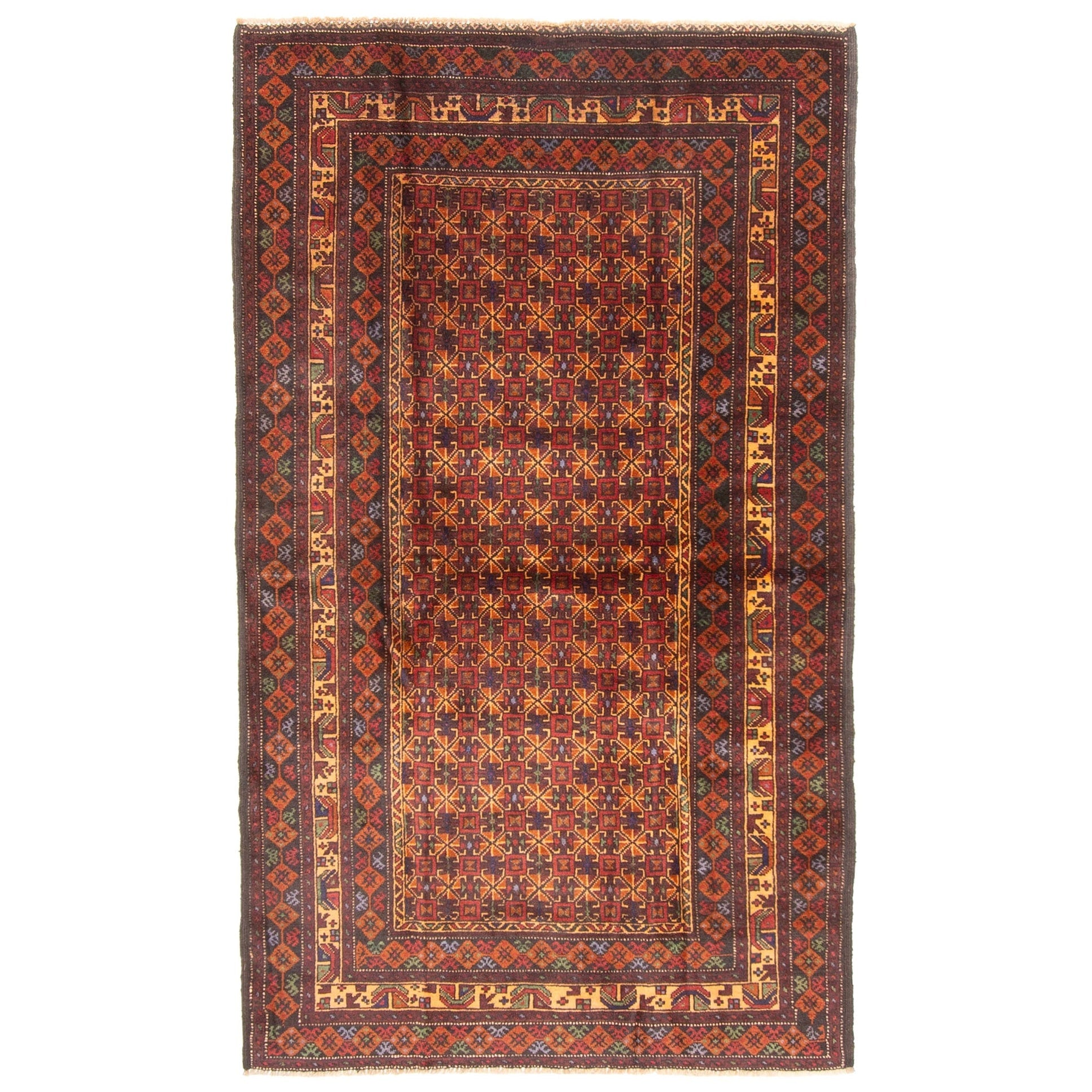 Ecarpetgallery Hand Knotted Teimani Brown Wool Rug 310 X 66
