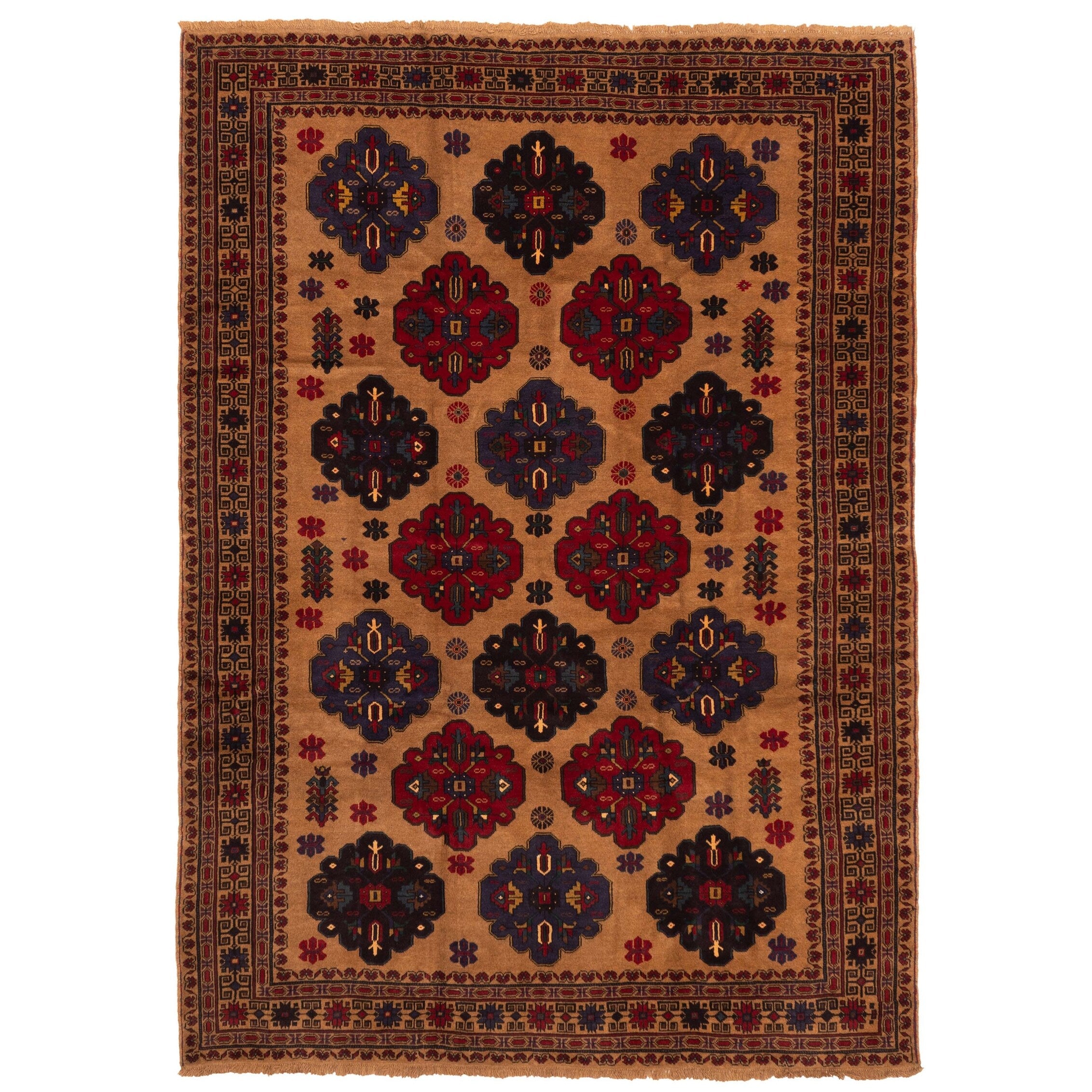 Ecarpetgallery Hand Knotted Teimani Brown Wool Rug 66 X 89