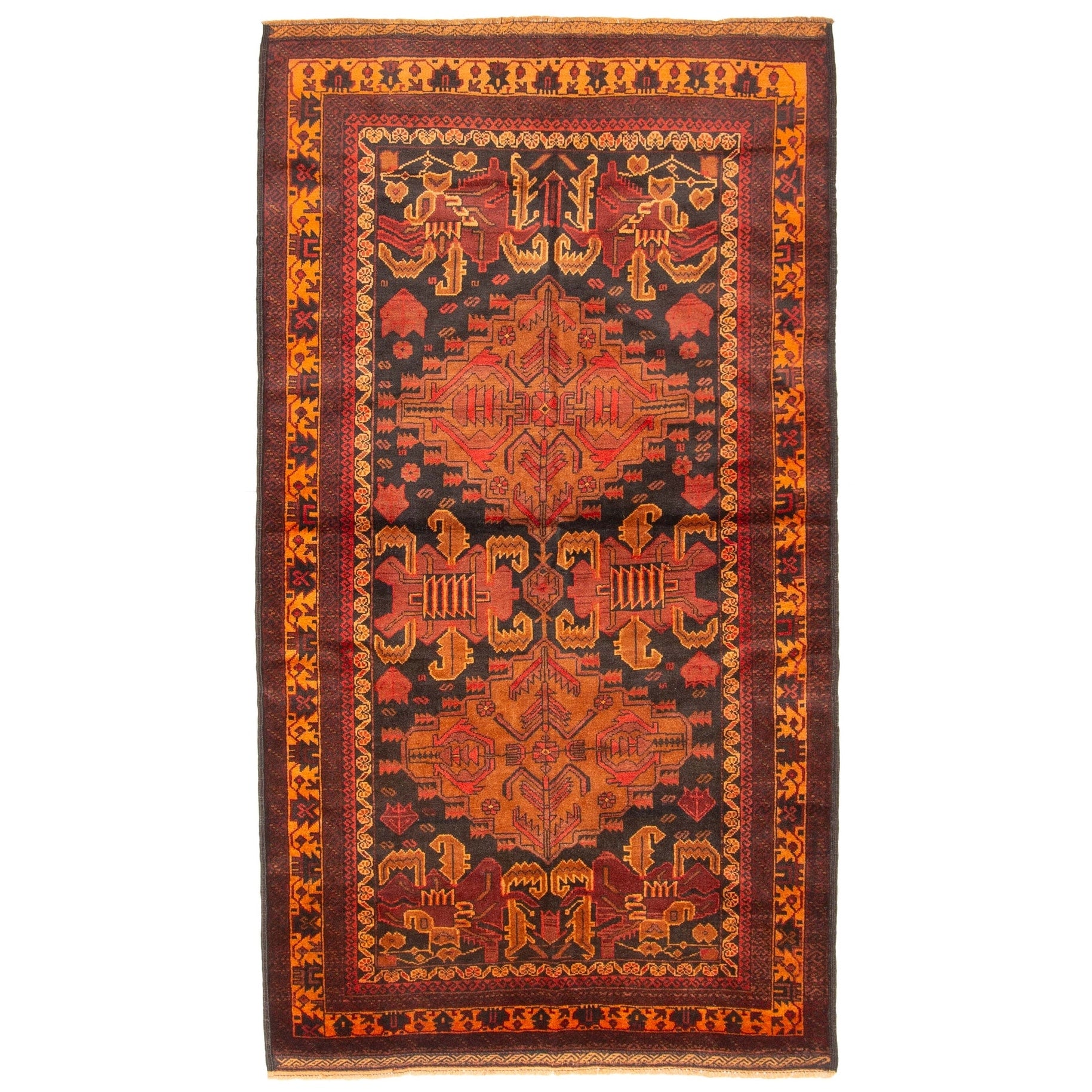 Ecarpetgallery Hand Knotted Teimani Brown Wool Rug 310 X 70