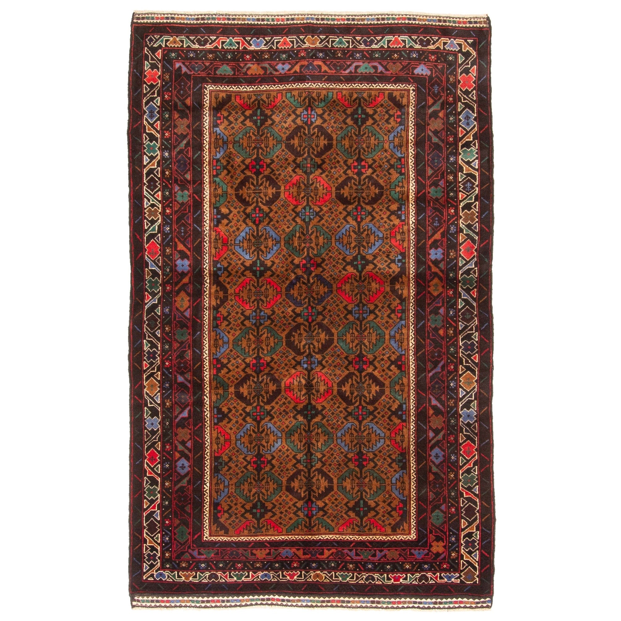 Ecarpetgallery Hand Knotted Teimani Brown Wool Rug 310 X 62