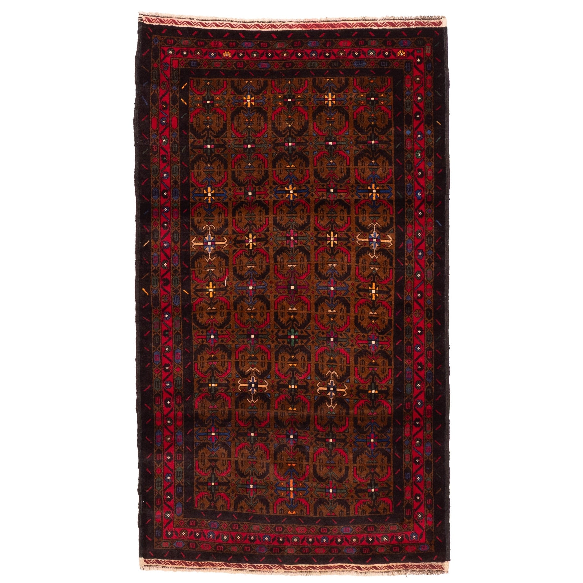 Ecarpetgallery Hand Knotted Teimani Brown Wool Rug 39 X 611