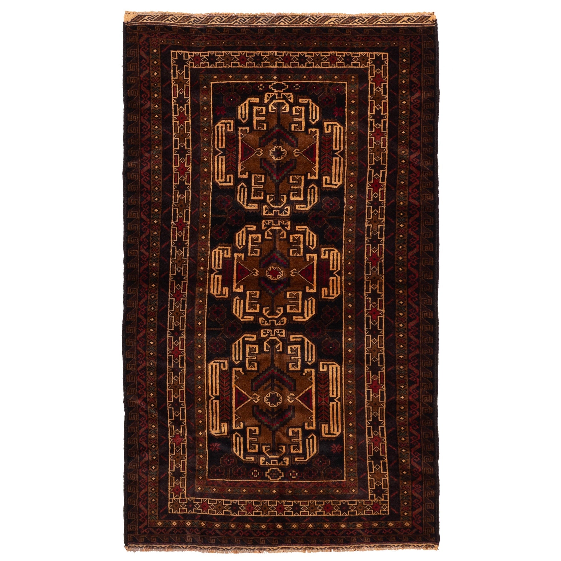 Ecarpetgallery Hand Knotted Teimani Brown Wool Rug 310 X 67