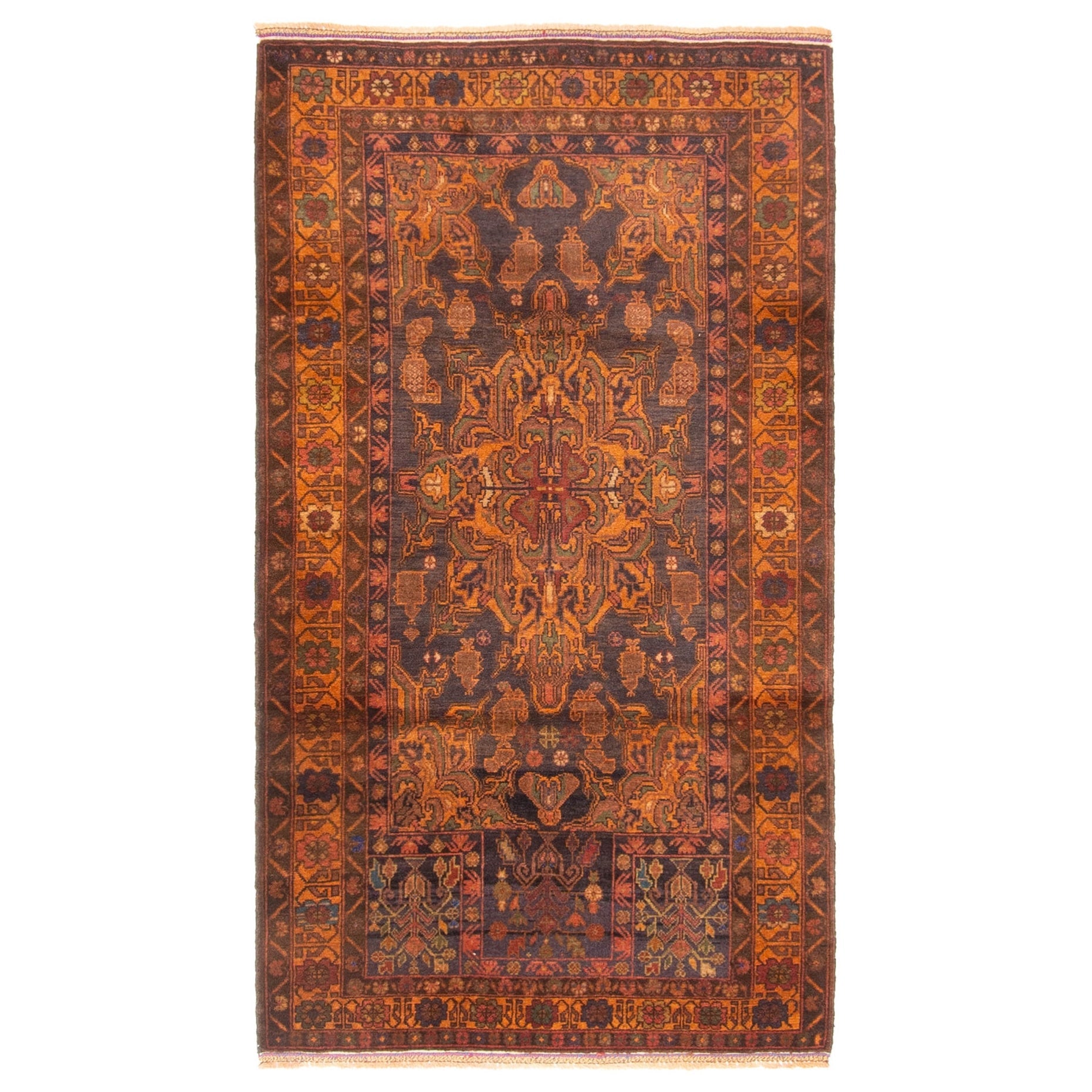 Ecarpetgallery Hand Knotted Teimani Brown Wool Rug 210 X 411