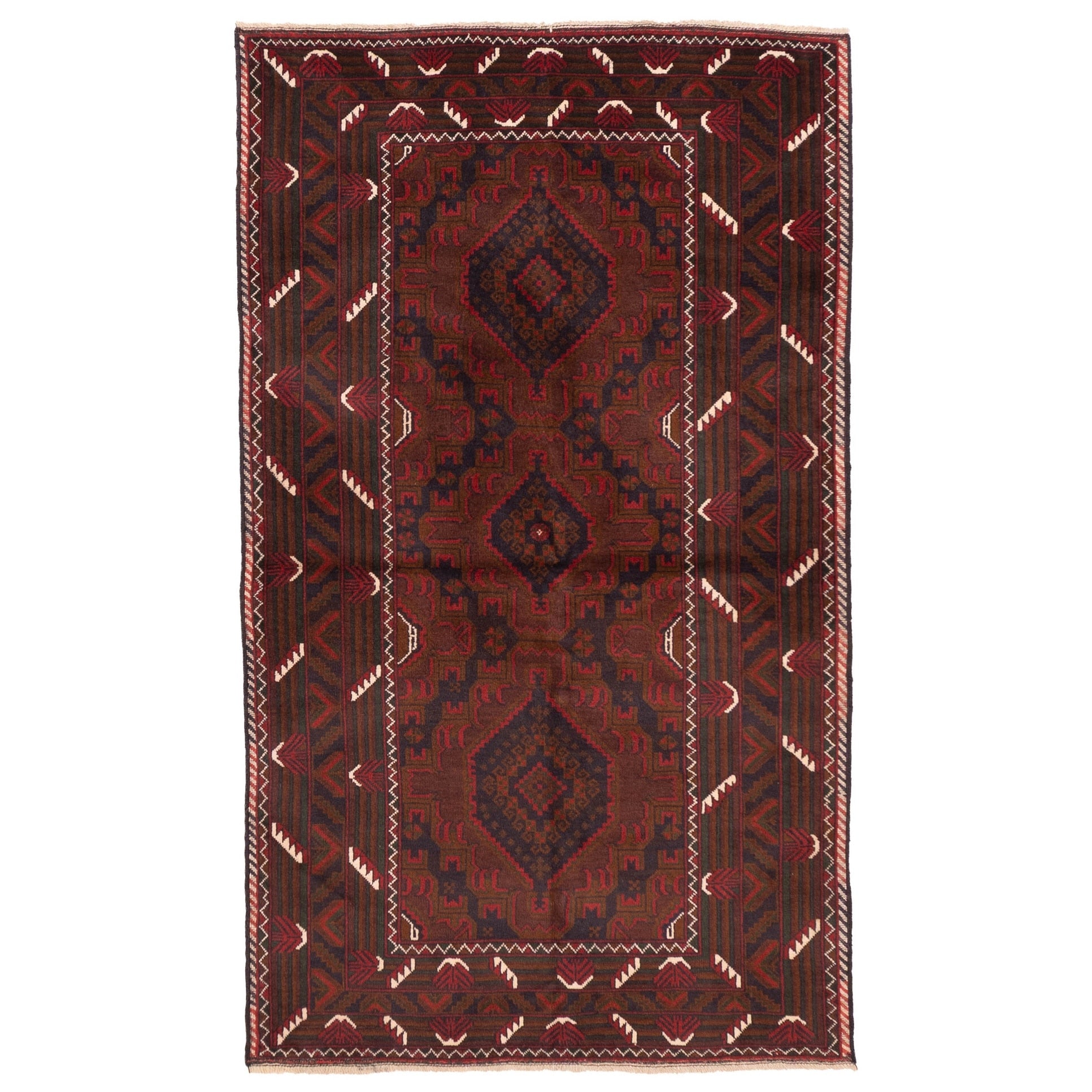 Ecarpetgallery Hand Knotted Teimani Brown Wool Rug 310 X 66