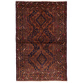 Ecarpetgallery Hand Knotted Teimani Brown Dark Navy Wool Rug 311 X 62