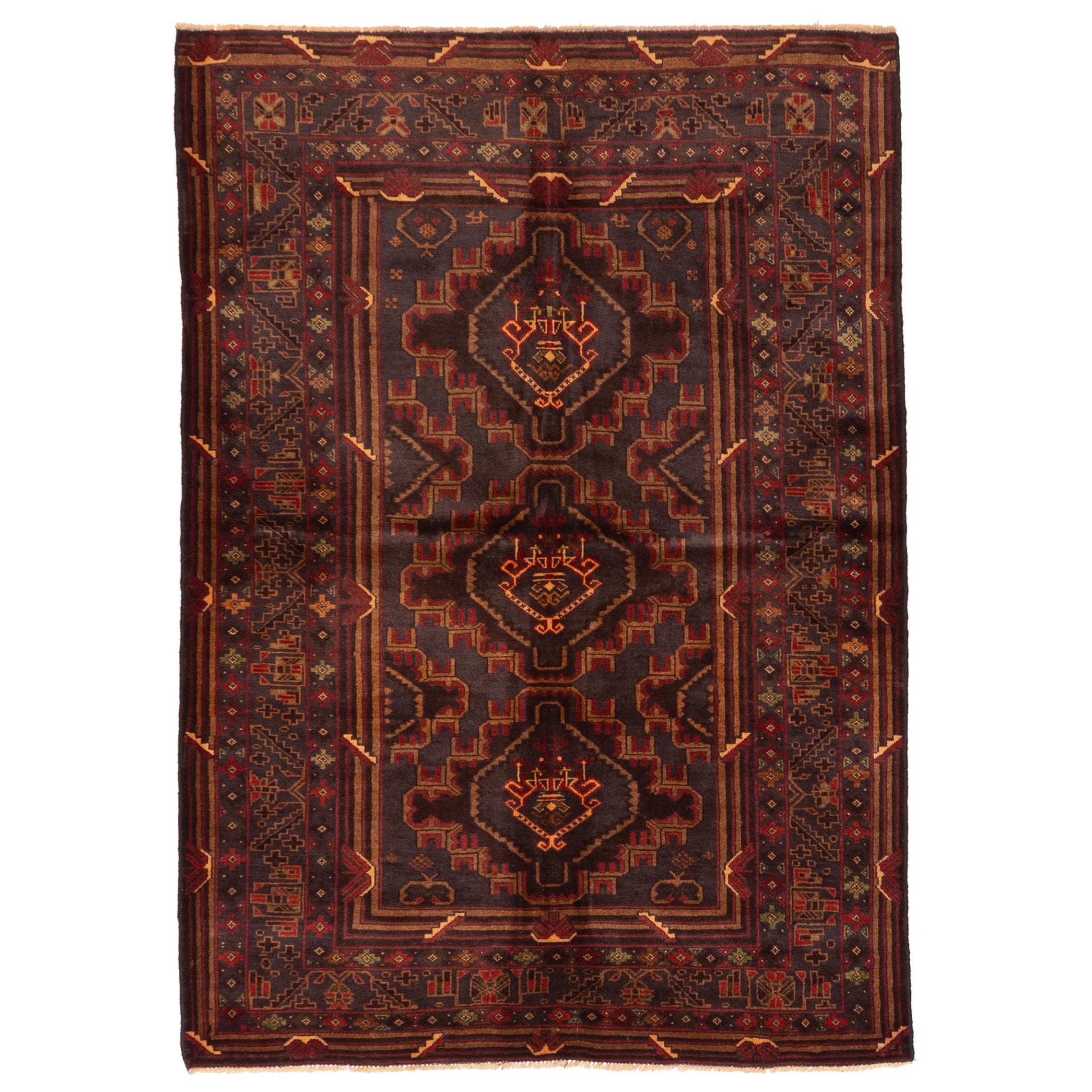 Ecarpetgallery Hand Knotted Teimani Charcoal Wool Rug 311 X 57