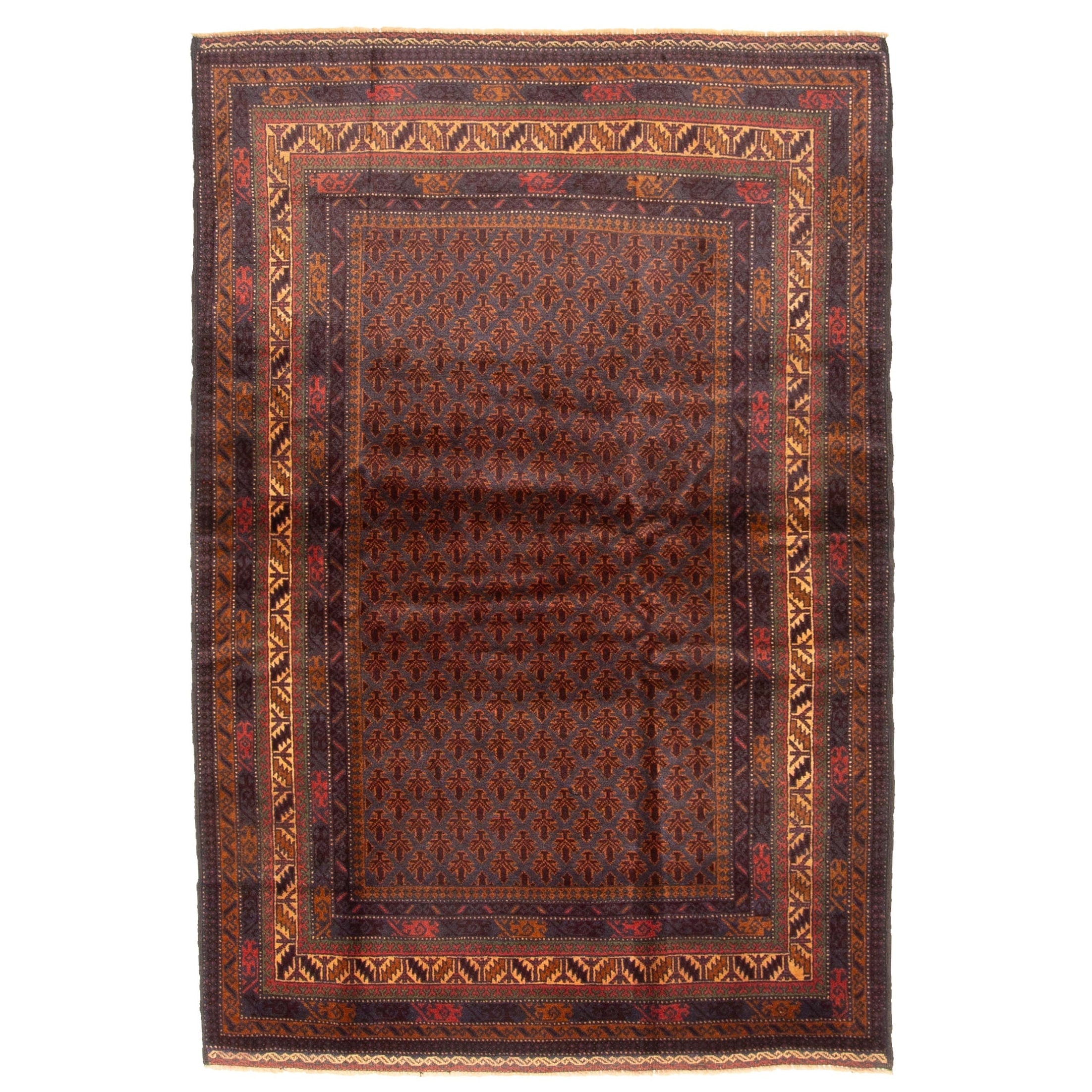Ecarpetgallery Hand Knotted Teimani Charcoal Wool Rug 41 X 60