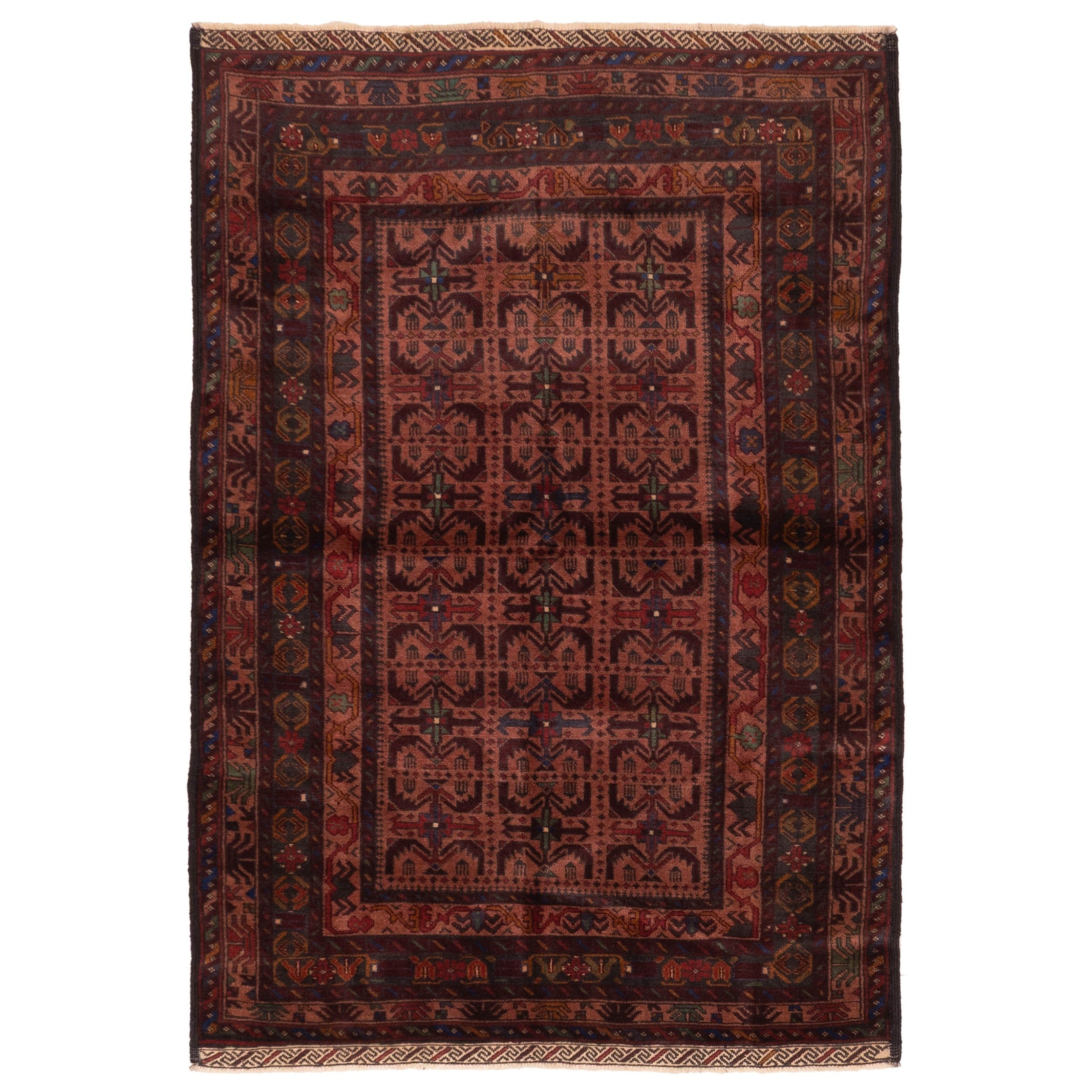 Ecarpetgallery Hand Knotted Teimani Copper Wool Rug 43 X 63