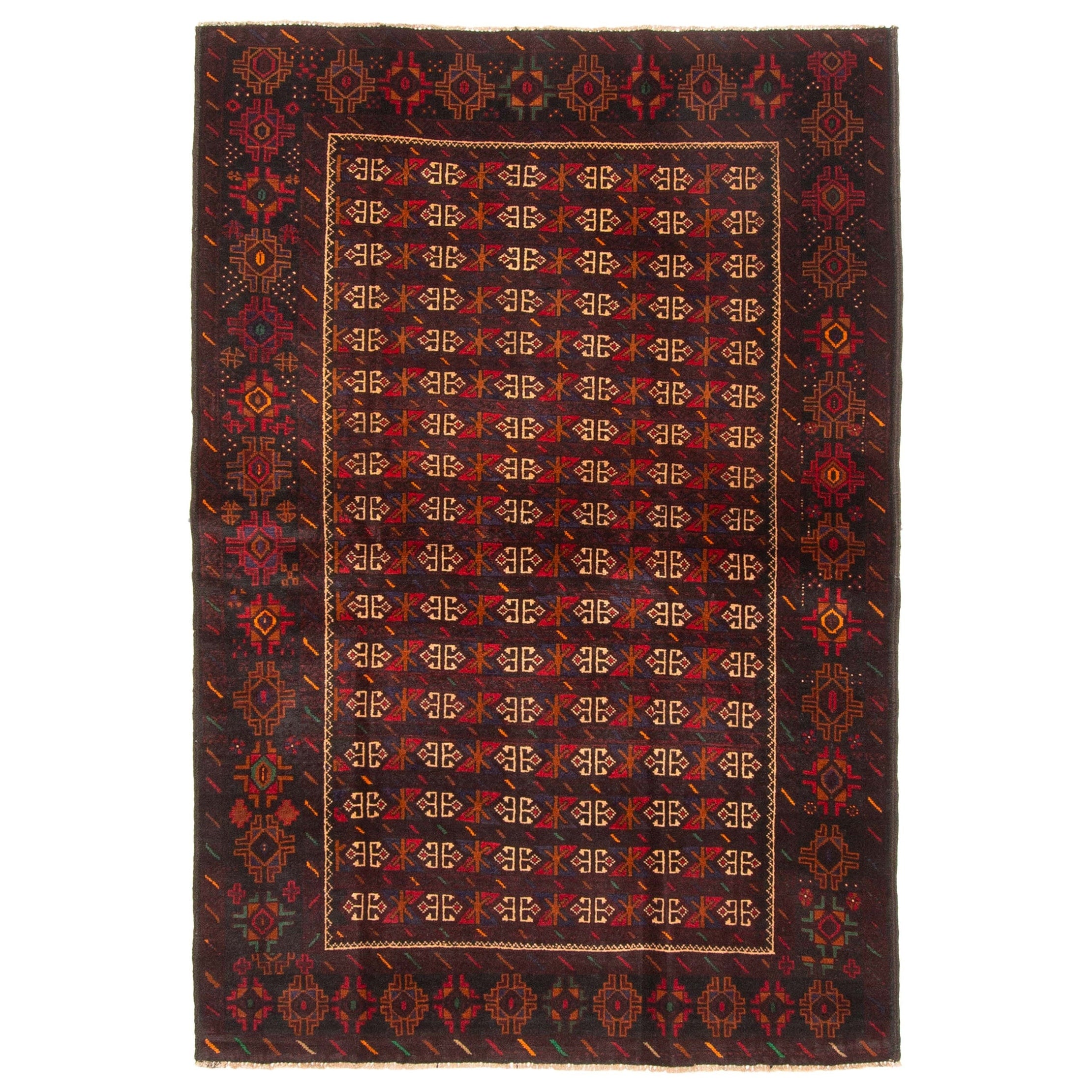 Ecarpetgallery Hand Knotted Teimani Dark Brown Wool Rug 41 X 510