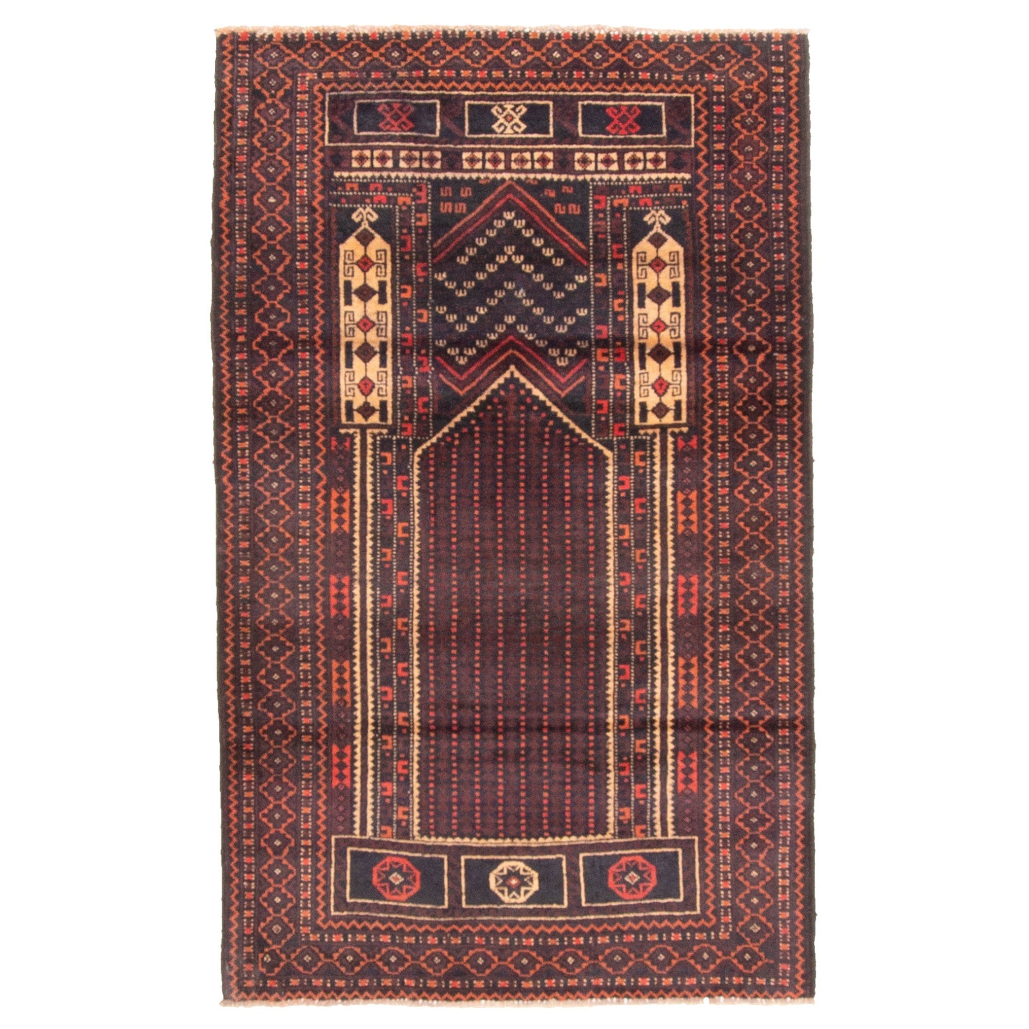 Ecarpetgallery Hand Knotted Teimani Dark Brown Wool Rug 210 X 47