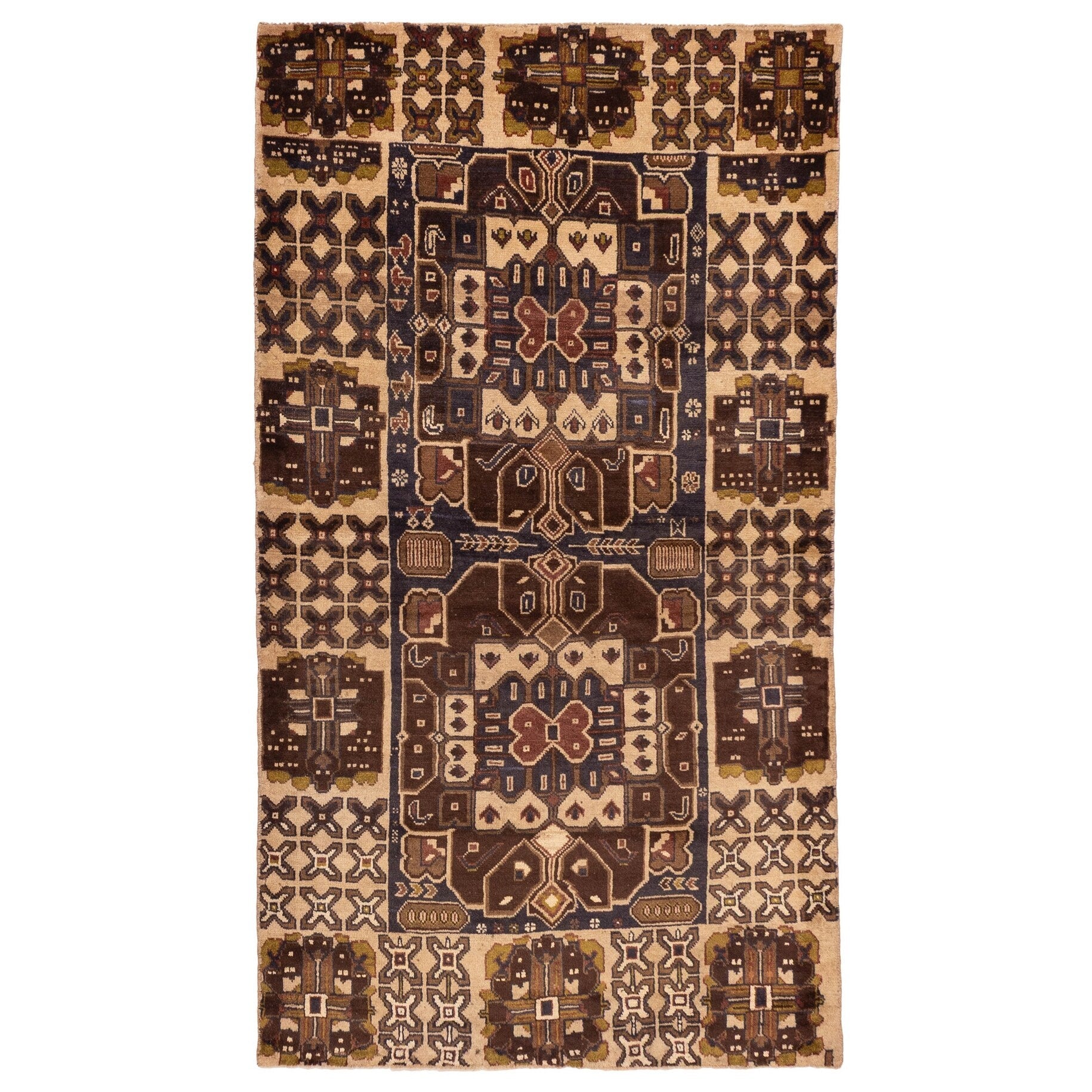 Ecarpetgallery Hand Knotted Teimani Dark Brown Wool Rug 310 X 610