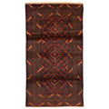 Ecarpetgallery Hand Knotted Teimani Dark Brown Wool Rug 37 X 69