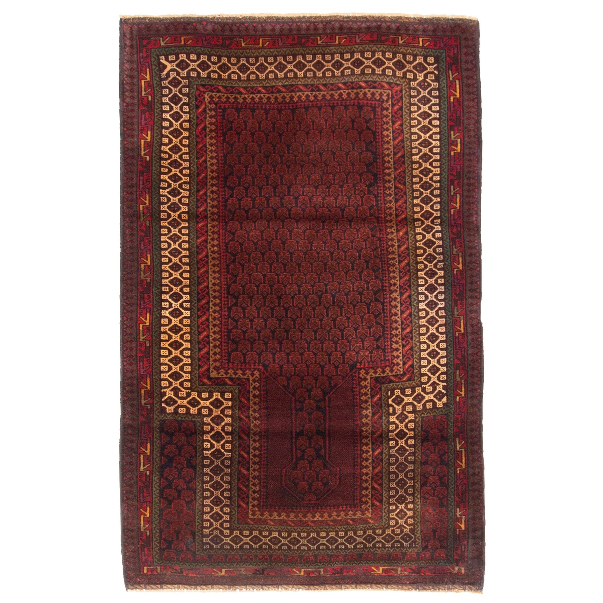 Ecarpetgallery Hand Knotted Teimani Dark Brown Wool Rug 30 X 49
