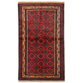 Ecarpetgallery Hand Knotted Teimani Dark Brown Wool Rug 37 X 61