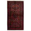 Ecarpetgallery Hand Knotted Teimani Dark Brown Wool Rug 42 X 73