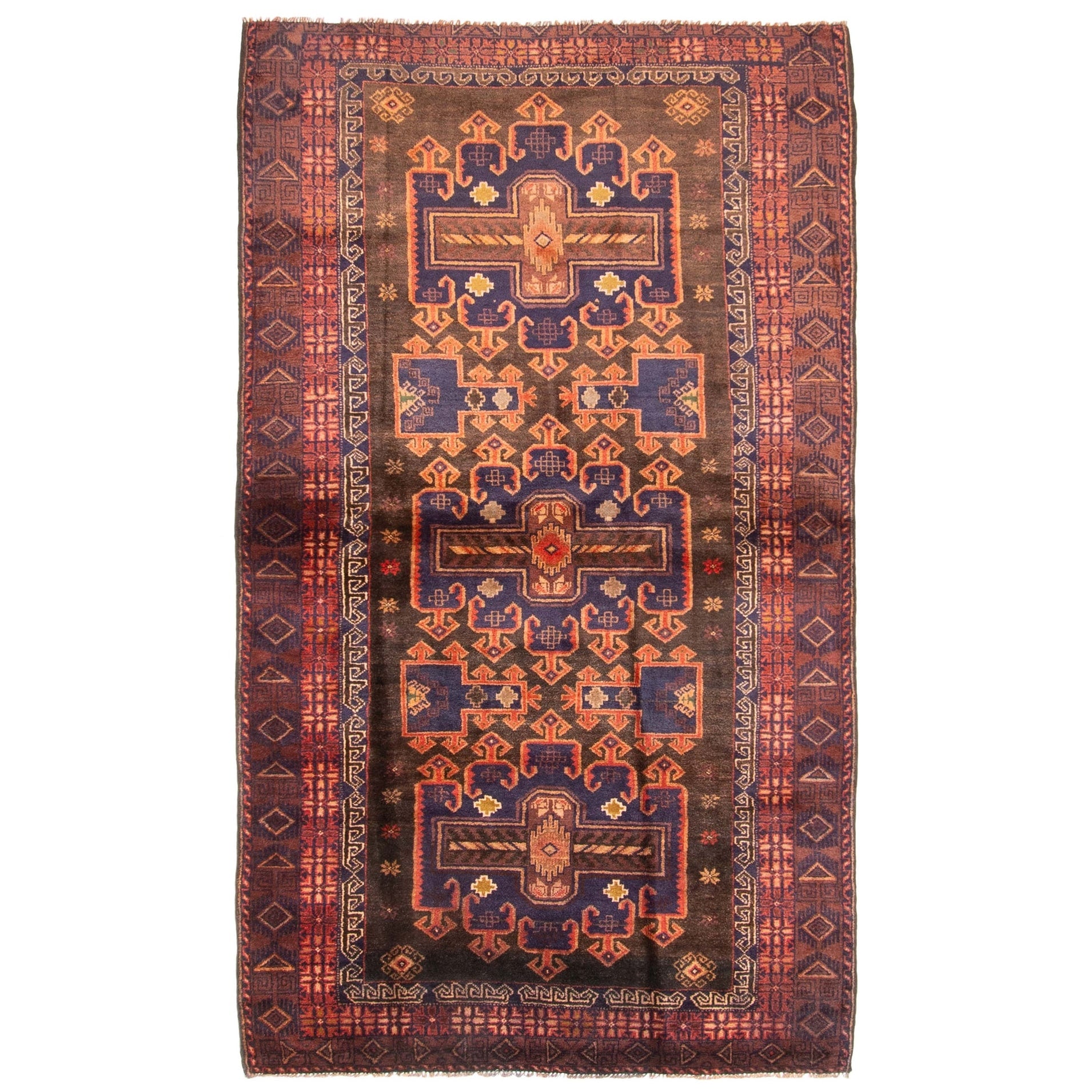 Ecarpetgallery Hand Knotted Teimani Dark Brown Wool Rug 311 X 611