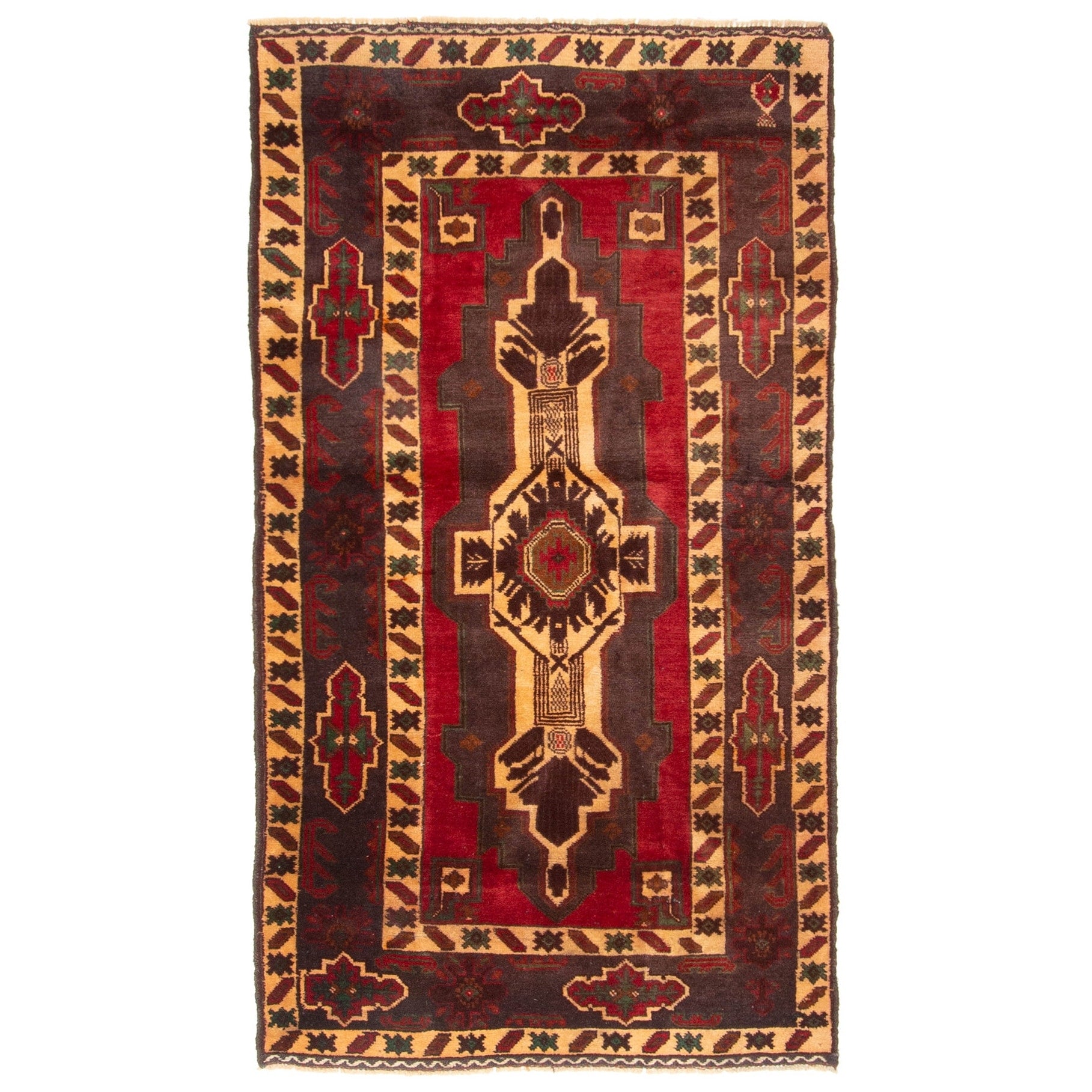 Ecarpetgallery Hand Knotted Teimani Dark Brown Wool Rug 62 X 53