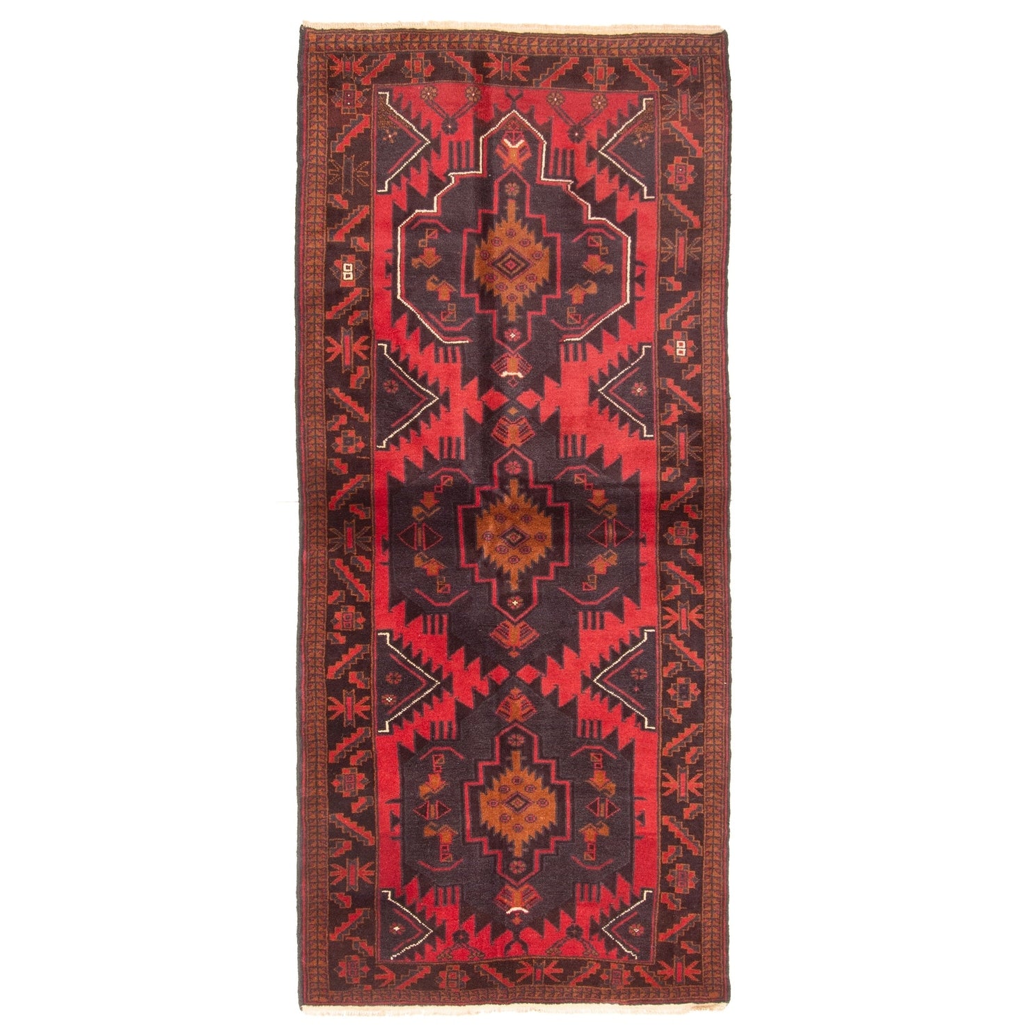 Ecarpetgallery Hand Knotted Teimani Dark Grey Wool Rug 32 X 70