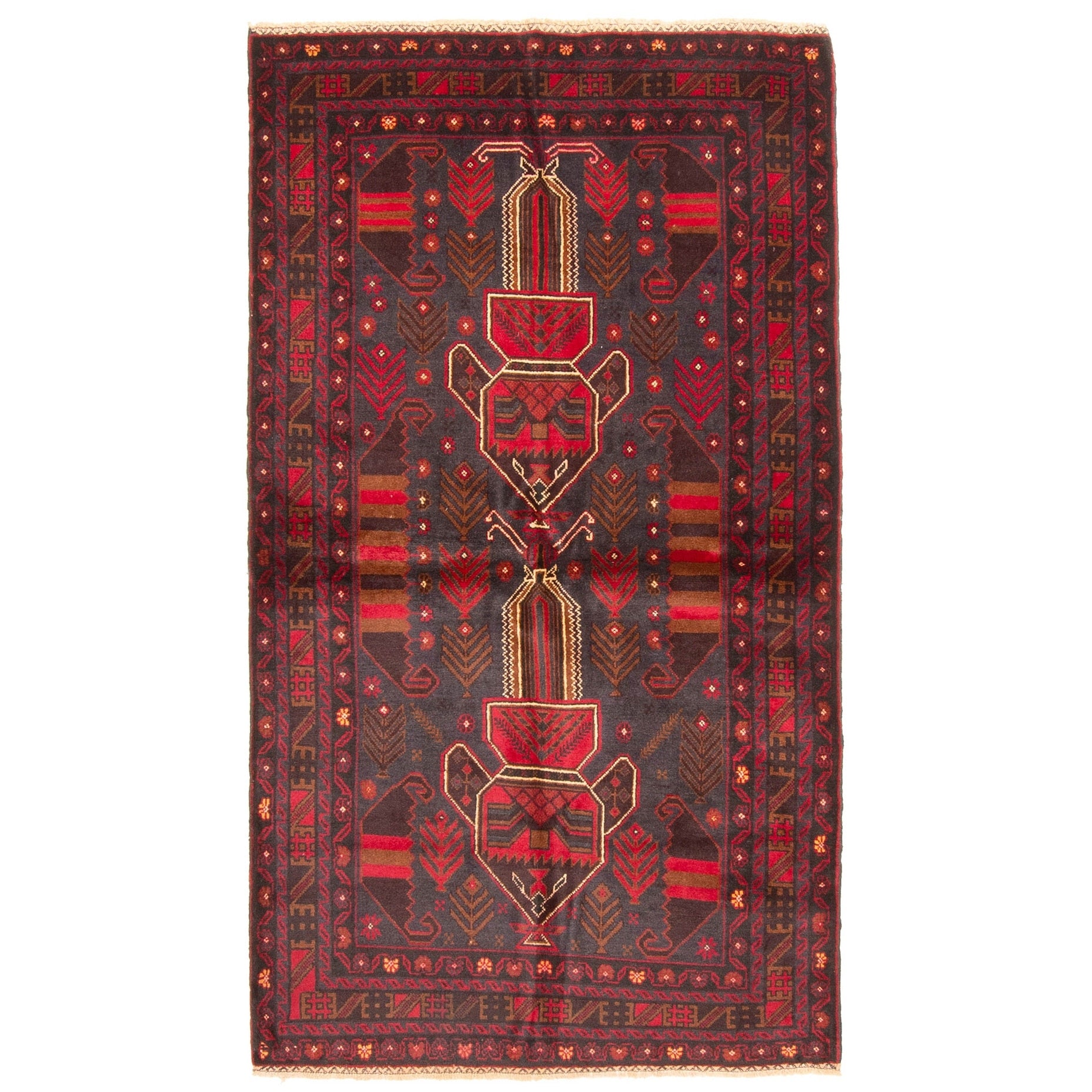 Ecarpetgallery Hand Knotted Teimani Dark Grey Wool Rug 37 X 63