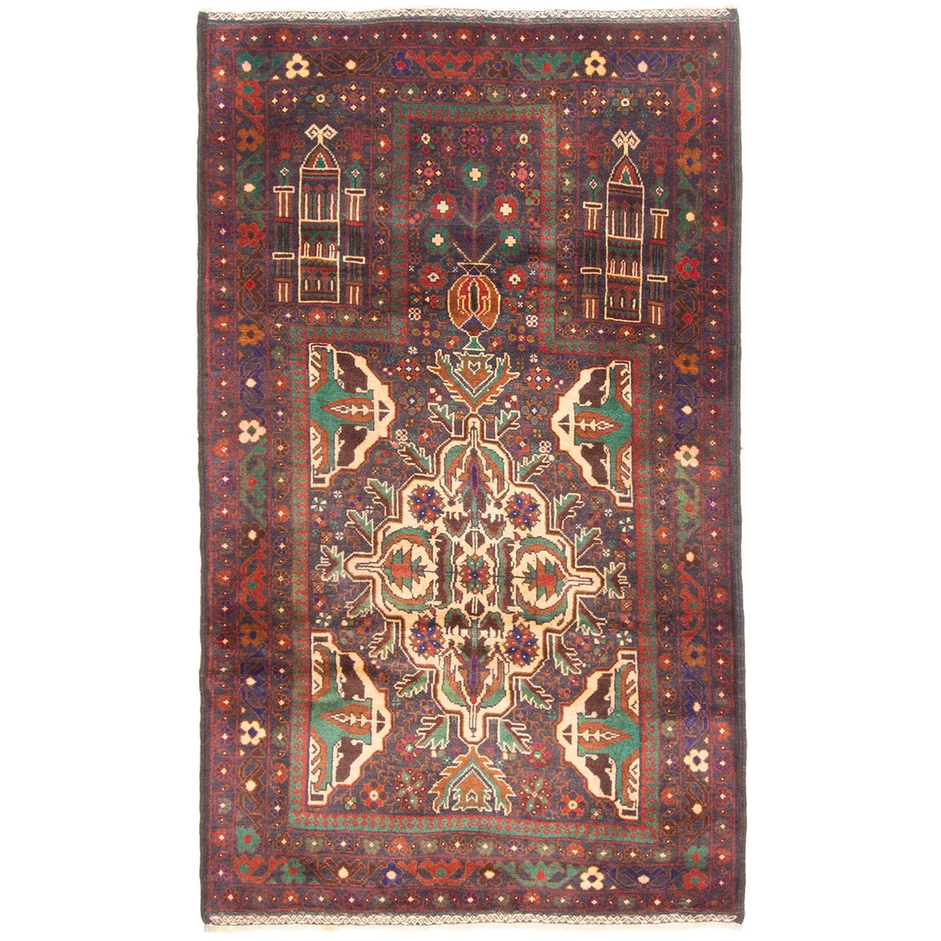 Ecarpetgallery Hand Knotted Teimani Dark Grey Wool Rug 210 X 48