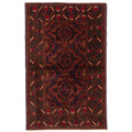 Ecarpetgallery Hand Knotted Teimani Dark Navy Wool Rug 311 X 62