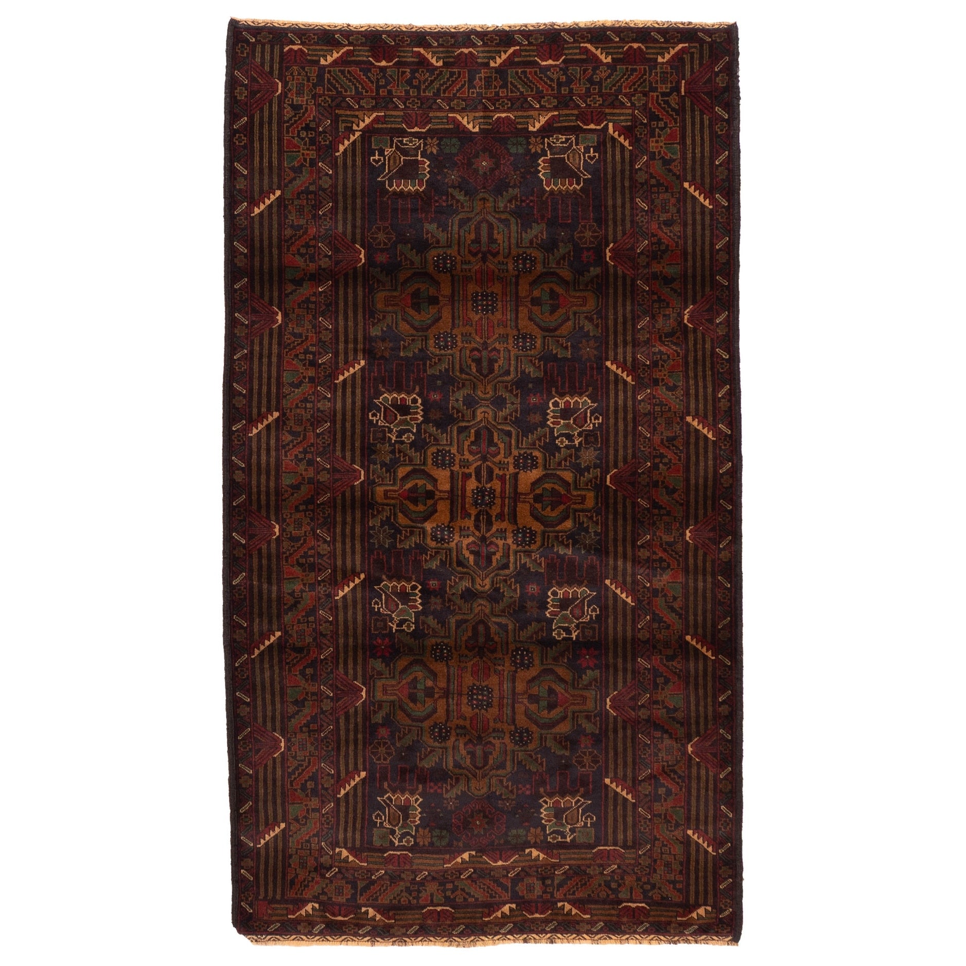 Ecarpetgallery Hand Knotted Teimani Dark Navy Wool Rug 310 X 610