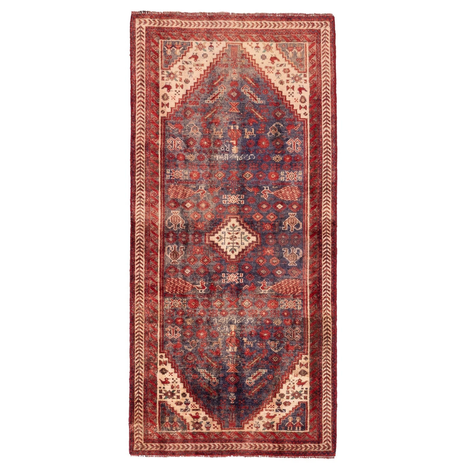 Ecarpetgallery Hand Knotted Teimani Dark Navy Wool Rug 33 X 69
