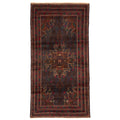 Ecarpetgallery Hand Knotted Teimani Dark Navy Wool Rug 37 X 71