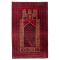 Ecarpetgallery Hand Knotted Teimani Dark Navy Wool Rug 211 X 48