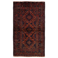 Ecarpetgallery Hand Knotted Teimani Dark Navy Wool Rug 311 X 69