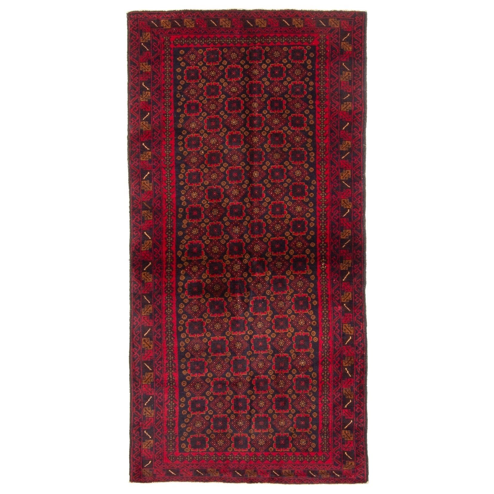 Ecarpetgallery Hand Knotted Teimani Dark Navy Wool Rug 32 X 68
