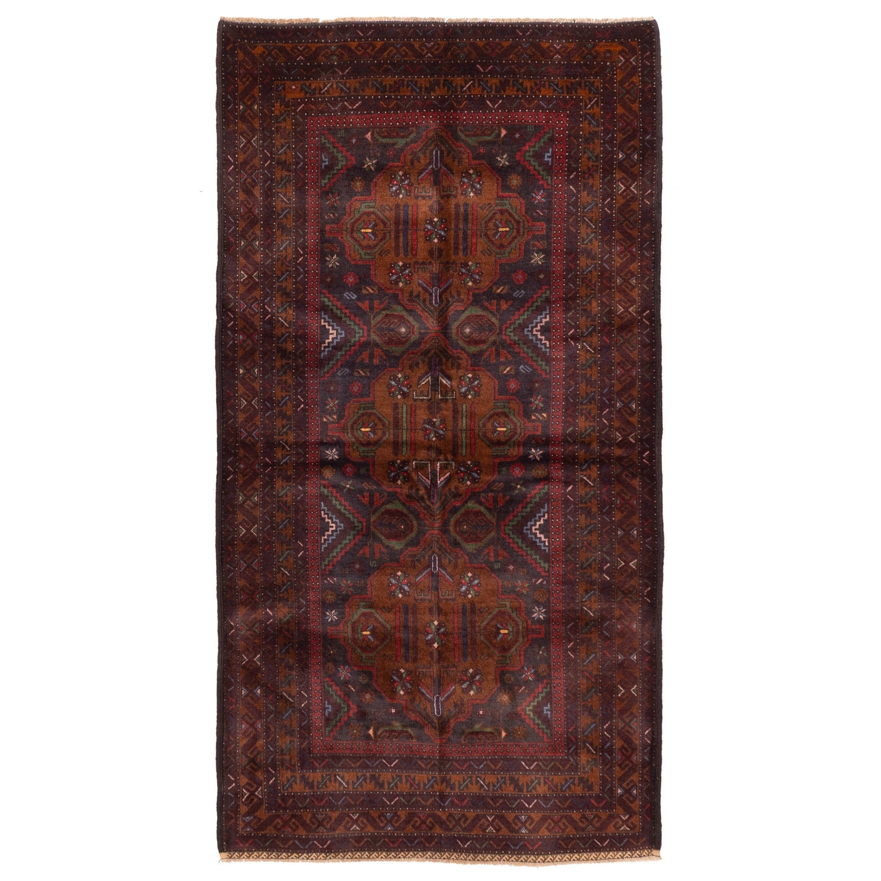 Ecarpetgallery Hand Knotted Teimani Dark Navy Wool Rug 310 X 73