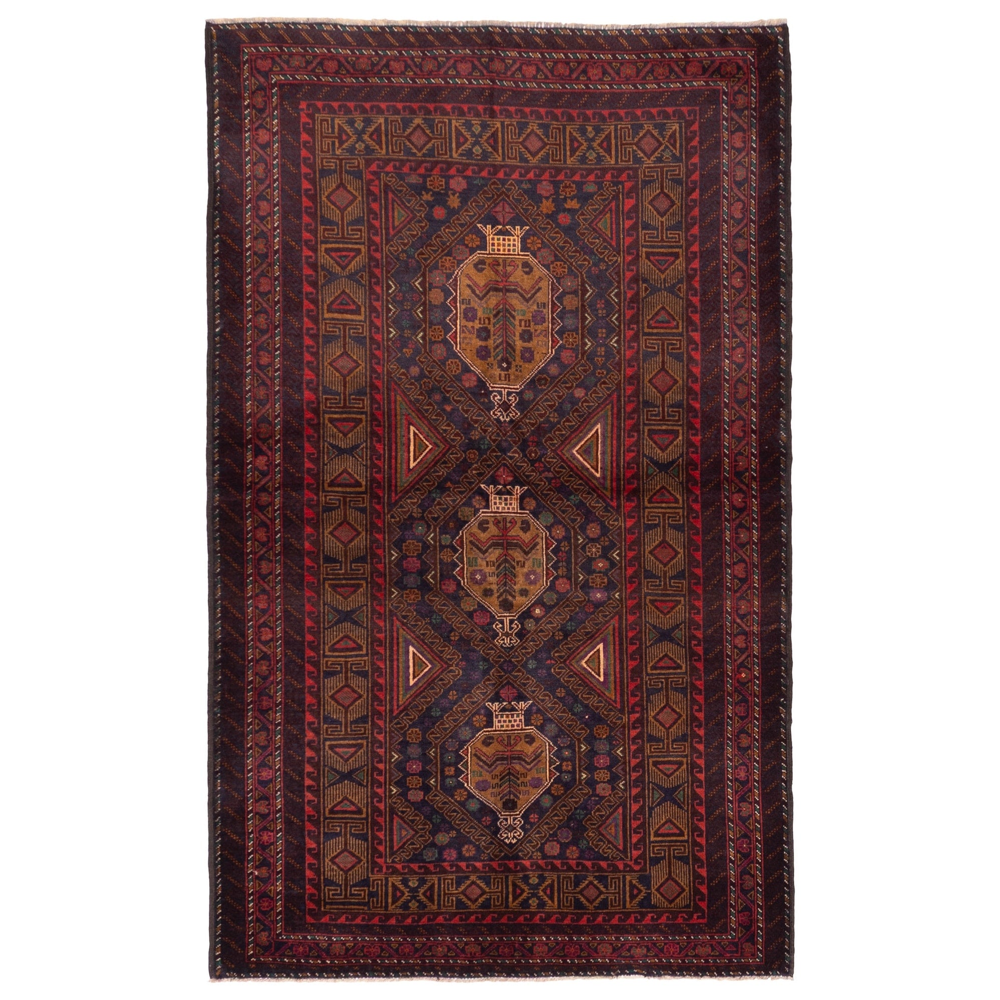 Ecarpetgallery Hand Knotted Teimani Dark Navy Wool Rug 311 X 67