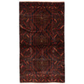 Ecarpetgallery Hand Knotted Teimani Dark Navy Dark Red Wool Rug 38 X 68
