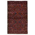 Ecarpetgallery Hand Knotted Teimani Dark Navy Dark Red Wool Rug 310 X 67