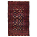 Ecarpetgallery Hand Knotted Teimani Dark Navy Red Wool Rug 42 X 610