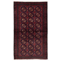 Ecarpetgallery Hand Knotted Teimani Dark Navy Red Wool Rug 35 X 59