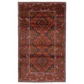 Ecarpetgallery Hand Knotted Teimani Dark Navy Red Wool Rug 311 X 611