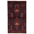 Ecarpetgallery Hand Knotted Teimani Dark Navy Red Wool Rug 310 X 68