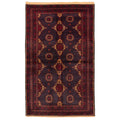 Ecarpetgallery Hand Knotted Teimani Dark Navy Red Wool Rug 310 X 63