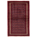 Ecarpetgallery Hand Knotted Teimani Dark Navy Red Wool Rug 41 X 65