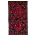 Ecarpetgallery Hand Knotted Teimani Dark Navy Red Wool Rug 38 X 611