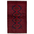 Ecarpetgallery Hand Knotted Teimani Dark Navy Red Wool Rug 42 X 70