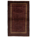 Ecarpetgallery Hand Knotted Teimani Dark Red Wool Rug 41 X 65