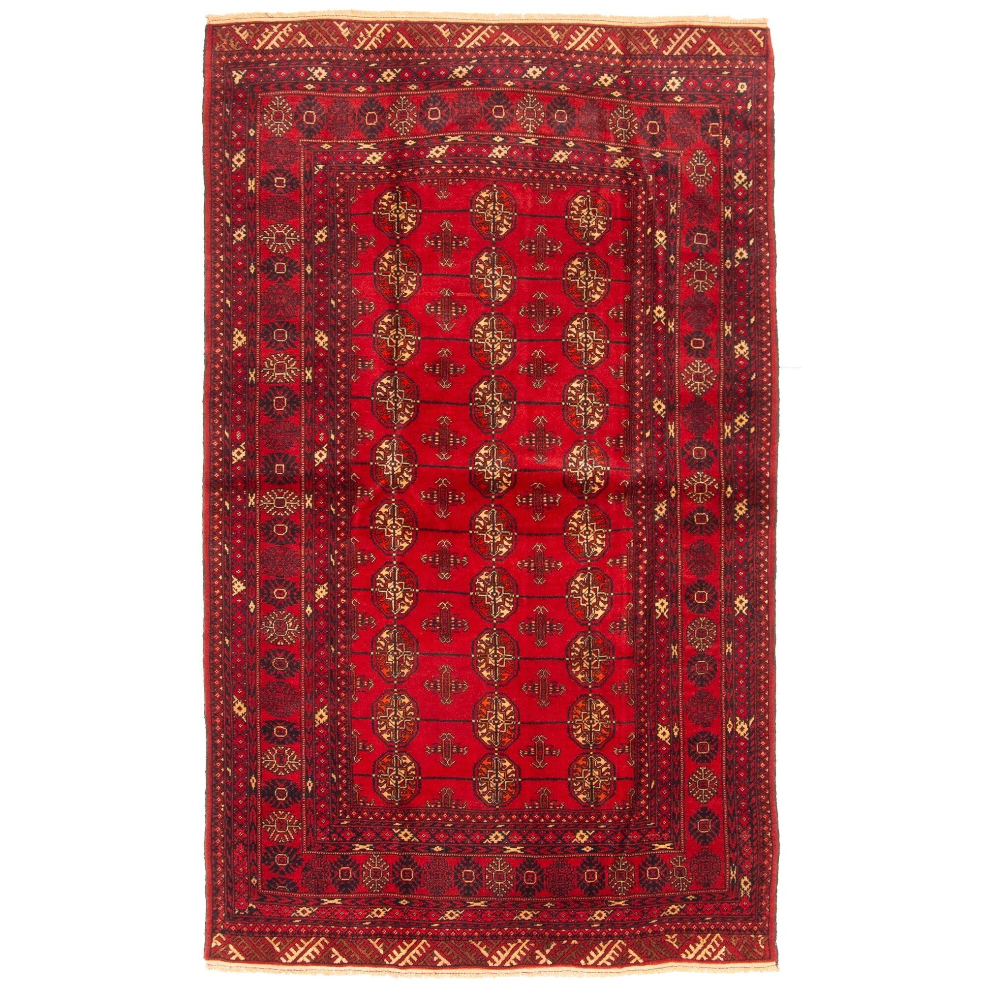 Ecarpetgallery Hand Knotted Teimani Dark Red Wool Rug 310 X 66