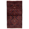 Ecarpetgallery Hand Knotted Teimani Dark Red Wool Rug 37 X 69