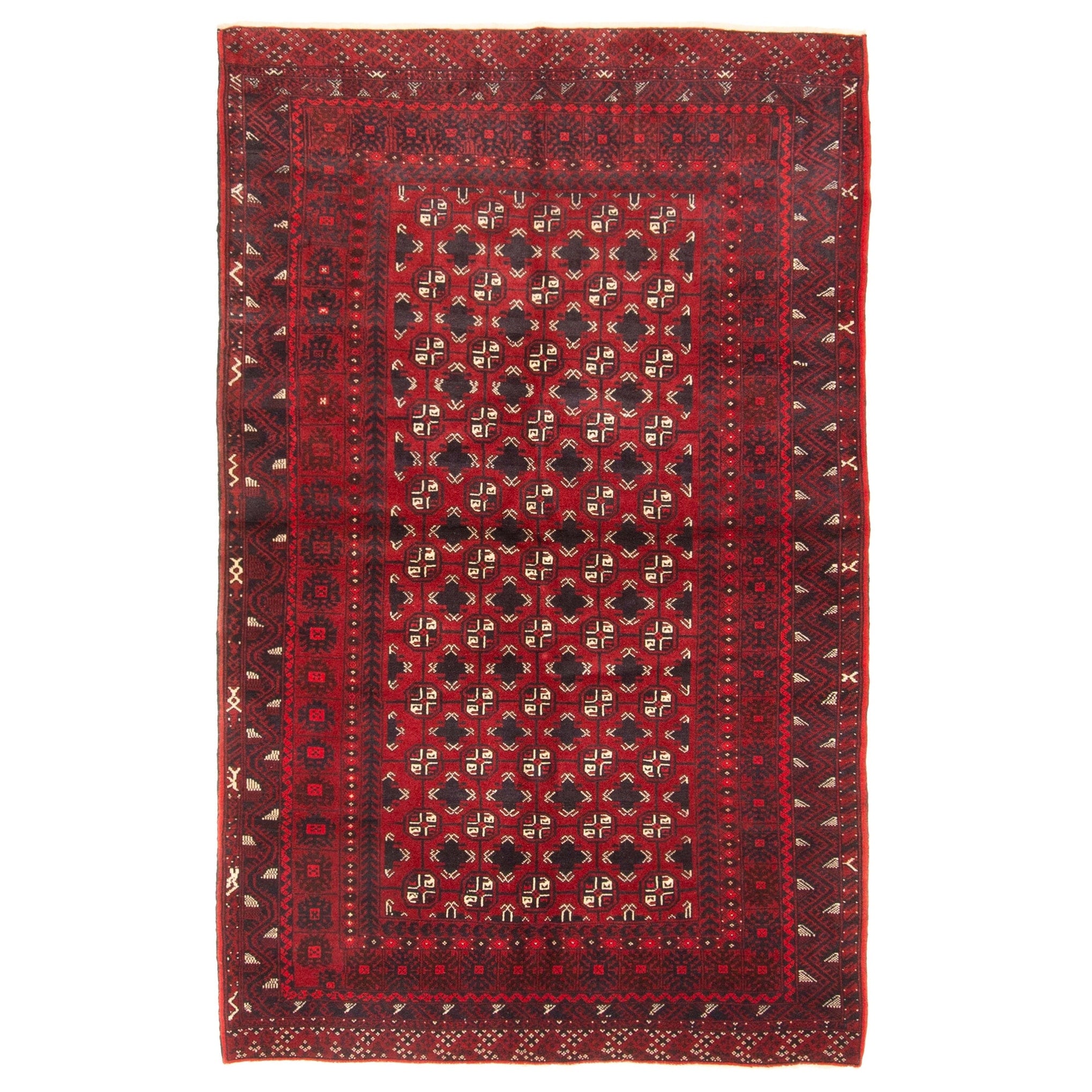 Ecarpetgallery Hand Knotted Teimani Dark Red Wool Rug 310 X 63