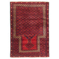 Ecarpetgallery Hand Knotted Teimani Dark Red Wool Rug 31 X 45
