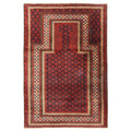 Ecarpetgallery Hand Knotted Teimani Dark Red Wool Rug 30 X 46