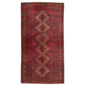 Ecarpetgallery Hand Knotted Teimani Dark Red Wool Rug 37 X 69